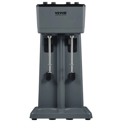 VEVOR Milkshake Maker, 375W X 2 Electric Milkshake Machine, Double Heads Drink Mixer Blender Machine, 3-Speed Milkshake Mixer With 2 X 820 Ml Stainless Steel Cups, For Commercial And Home Convenient store