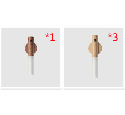 USB Magnetic Wood Motion Sensor Wall Lamp