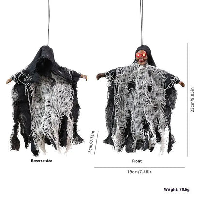 Halloween Hanging Ghost Iron Chain Glowing Skull Decorative Ornaments Convenient store