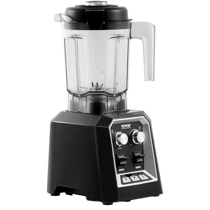 Professional Blender, Commercial Countertop Blenders, 68 Oz Jar Blender Combo, Stainless Steel 3 Functions Blender, For Frozen Drinks, Shakes, Smoothies, Peree, And Crush Ice, Black Convenient store