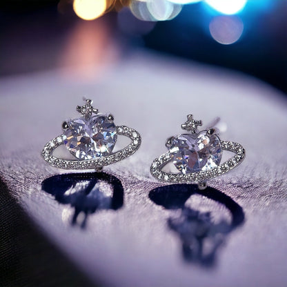 Planet Heart Earrings