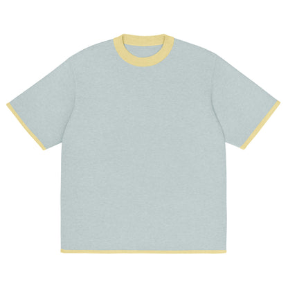 Powder with Yellow Trim Knitted classic tee