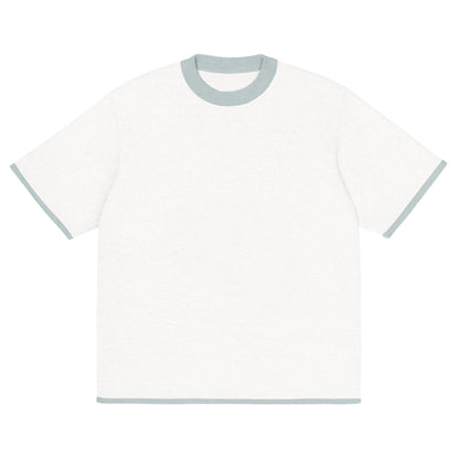 White Powder with Blue Trim Knitted classic tee
