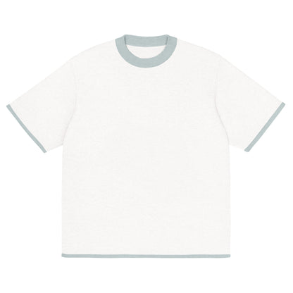 White Powder with Blue Trim Knitted classic tee