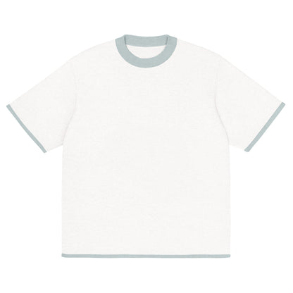 White Powder with Blue Trim Knitted classic tee
