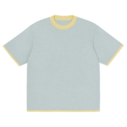 Powder with Yellow Trim Knitted classic tee