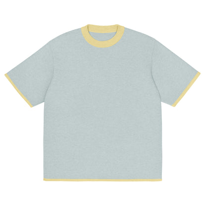 Powder with Yellow Trim Knitted classic tee