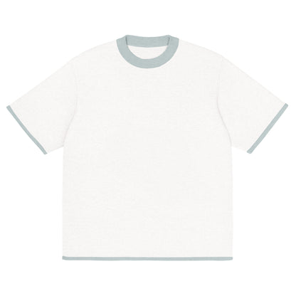 White Powder with Blue Trim Knitted classic tee