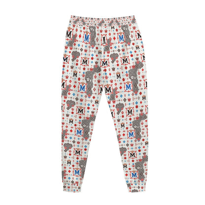 Munsieur Luxury Streetwear Joggers with Bold Pattern