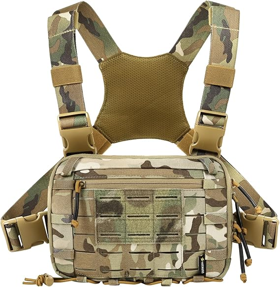 Votagoo Tactical Chest Pack EDC Chest Bag 2L Utility Molle Chest Rig Pouch