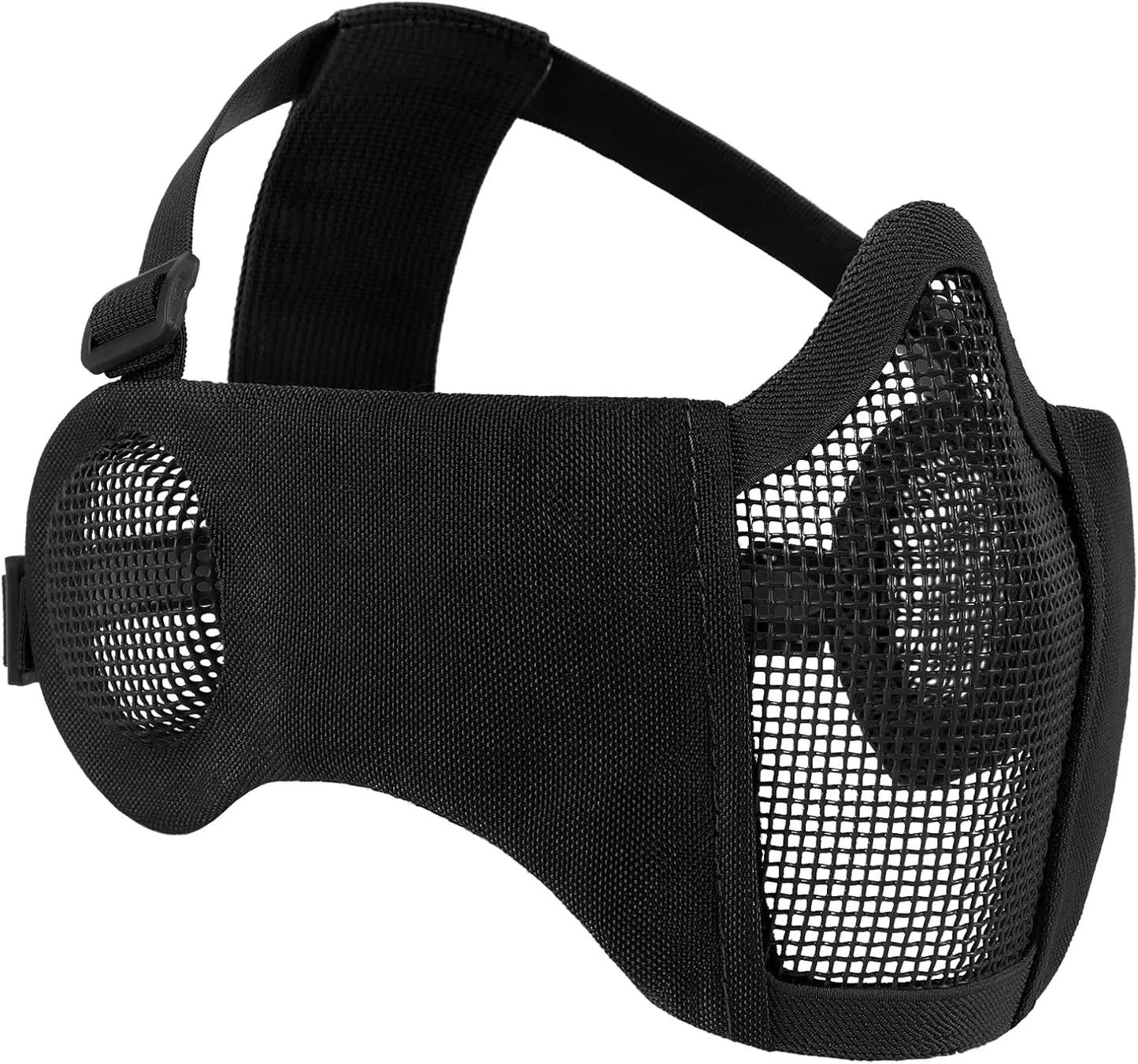 Votagoo Airsoft Mesh Mask Tactical Foldable Half Mesh Mask