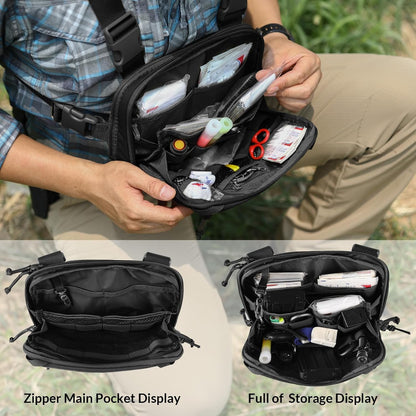 Votagoo Tactical Chest Pack EDC Chest Bag 2L Utility Molle Chest Rig Pouch