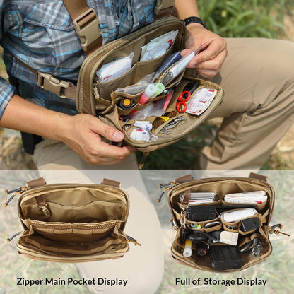 Votagoo Tactical Chest Pack EDC Chest Bag 2L Utility Molle Chest Rig Pouch