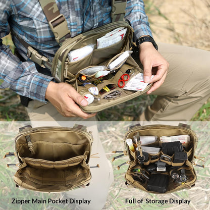 Votagoo Tactical Chest Pack EDC Chest Bag 2L Utility Molle Chest Rig Pouch