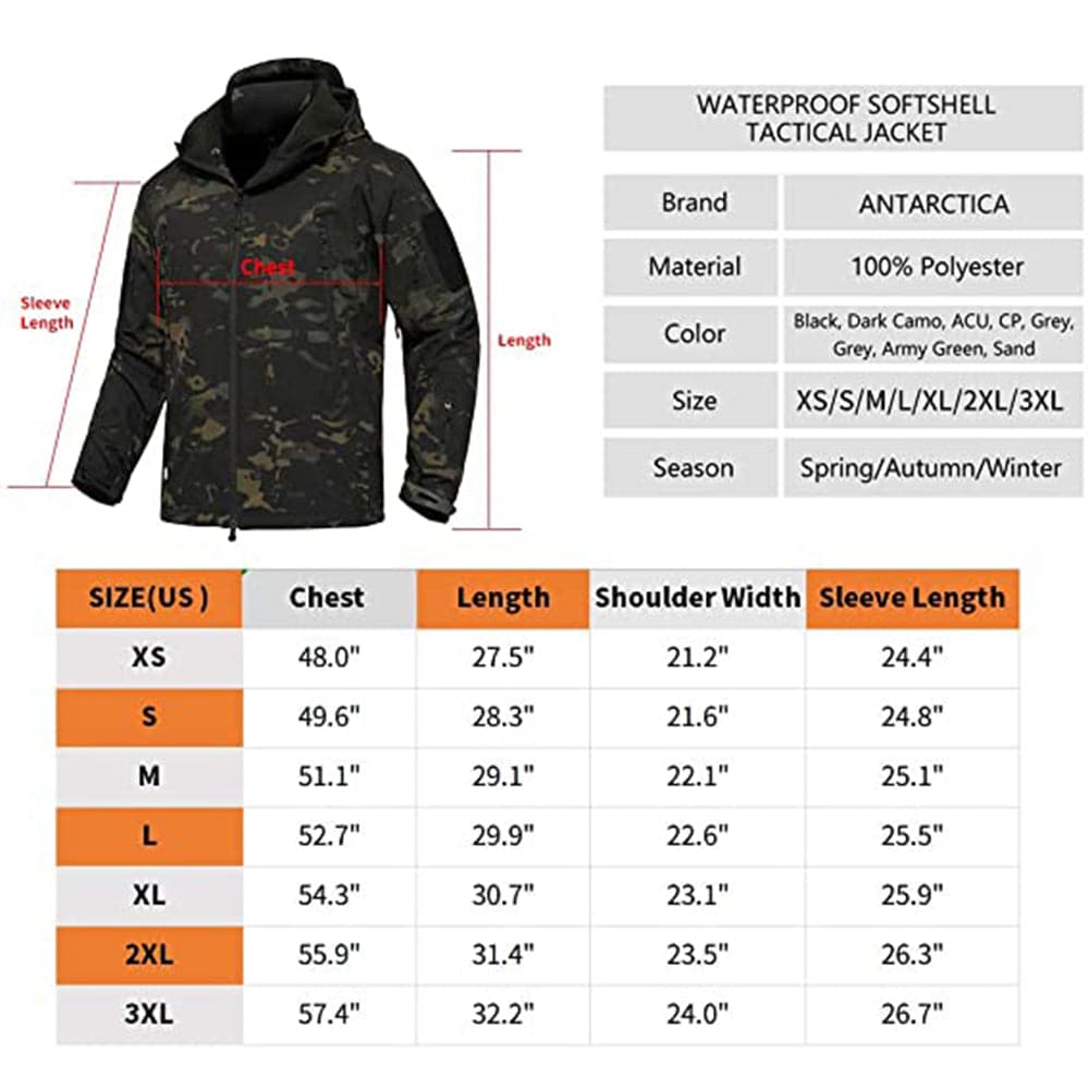 Army Outdoor Tactical Waterproof Fleece Jacket