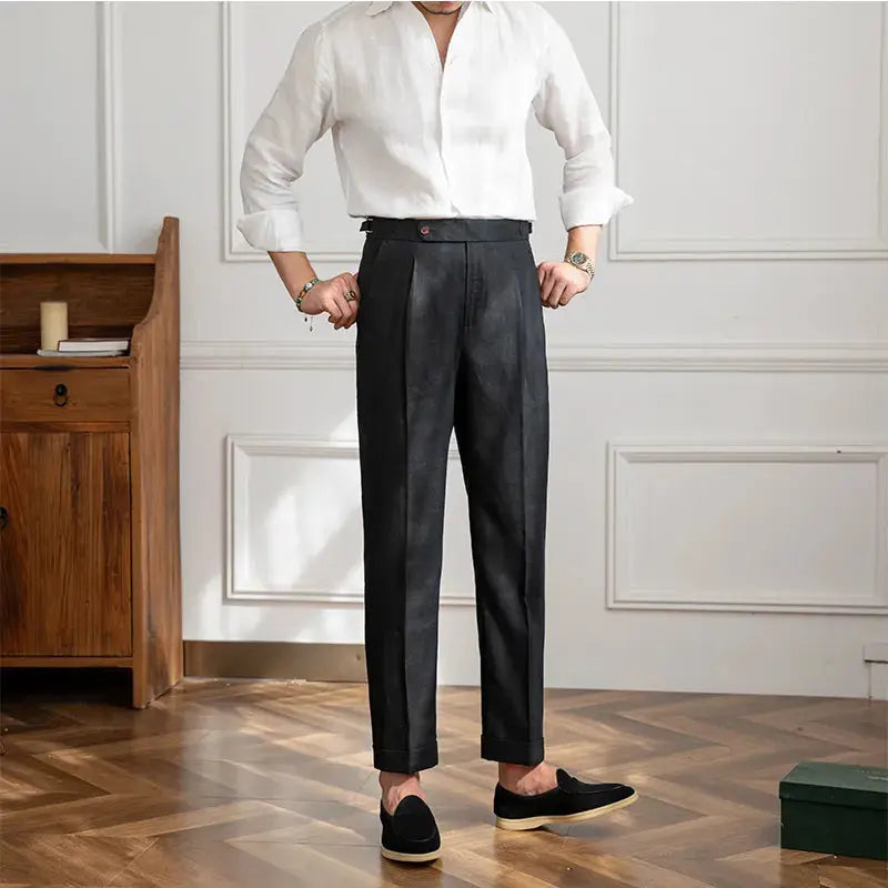 Men's Fashionable Linen Casual Pants Convenient store