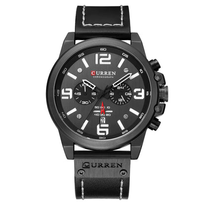 6-Needle Quartz Watch with Calendar and Waterproof Strap Convenient store