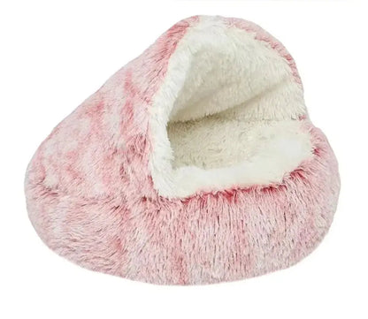 Semi-Closed Cat Bed with Universal Cover - Four Seasons Nest for Small Dogs and Pets Convenient store